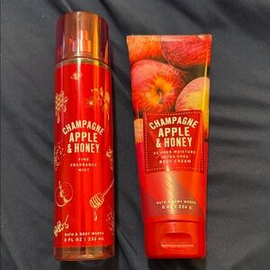Bath & Body Works Red Champagne Apple & Honey Duo